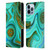 UtArt Malachite Emerald Liquid Gem Leather Book Wallet Case Cover For Apple iPhone 13 Pro Max