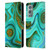 UtArt Malachite Emerald Liquid Gem Leather Book Wallet Case Cover For OnePlus 9