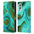 UtArt Malachite Emerald Liquid Gem Leather Book Wallet Case Cover For OnePlus Nord 2 5G