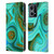 UtArt Malachite Emerald Liquid Gem Leather Book Wallet Case Cover For OPPO Reno8 4G