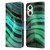 UtArt Malachite Emerald Glitter Gradient Leather Book Wallet Case Cover For OPPO Reno8 Lite