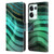 UtArt Malachite Emerald Glitter Gradient Leather Book Wallet Case Cover For OPPO Reno8 Pro