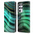 UtArt Malachite Emerald Glitter Gradient Leather Book Wallet Case Cover For Samsung Galaxy S21 Ultra 5G