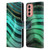 UtArt Malachite Emerald Glitter Gradient Leather Book Wallet Case Cover For Samsung Galaxy M13 (2022)