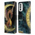 Myles Pinkney Mythical Moon Dragon Leather Book Wallet Case Cover For Motorola Moto G52