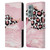 UtArt Wild Cat Marble Pink Glitter Leather Book Wallet Case Cover For OnePlus 9