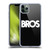 BROS Logo Art Text Soft Gel Case for Apple iPhone 11 Pro Max