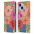Suzanne Allard Floral Graphics Blue Diamond Leather Book Wallet Case Cover For Apple iPhone 14 Plus