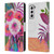 Suzanne Allard Floral Graphics Sunrise Bouquet Purples Leather Book Wallet Case Cover For Samsung Galaxy S21 5G