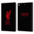 Liverpool Football Club Liver Bird Red Logo On Black Leather Book Wallet Case Cover For Apple iPad 10.2 2019/2020/2021