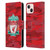 Liverpool Football Club Camou Home Colourways Crest Leather Book Wallet Case Cover For Apple iPhone 13