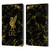 Liverpool Football Club Crest & Liverbird Patterns 1 Black & Gold Marble Leather Book Wallet Case Cover For Apple iPad 10.2 2019/2020/2021