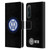 Fc Internazionale Milano Badge Logo On Black Leather Book Wallet Case Cover For Sony Xperia 5 IV