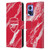 Arsenal FC Crest Patterns Red Marble Leather Book Wallet Case Cover For Motorola Edge 30 Neo 5G