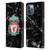 Liverpool Football Club Marble Black Crest Leather Book Wallet Case Cover For Apple iPhone 12 Pro Max