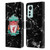 Liverpool Football Club Marble Black Crest Leather Book Wallet Case Cover For Xiaomi 12 Lite