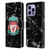 Liverpool Football Club Marble Black Crest Leather Book Wallet Case Cover For Apple iPhone 14 Pro Max