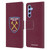West Ham United FC Crest Full Colour Leather Book Wallet Case Cover For Samsung Galaxy A34 5G