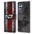 EA Bioware Mass Effect Graphics N7 Logo Distressed Leather Book Wallet Case Cover For Samsung Galaxy A34 5G