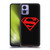 Superman DC Comics Logos Black And Red Soft Gel Case for Motorola Edge 30 Neo 5G