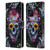 Riza Peker Skulls 9 Skull Leather Book Wallet Case Cover For OPPO A57s