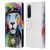 Pixie Cold Cats Hippy Lion Leather Book Wallet Case Cover For Sony Xperia 5 IV