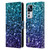 PLdesign Glitter Sparkles Aqua Blue Leather Book Wallet Case Cover For Xiaomi 12T Pro