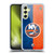 NHL New York Islanders Half Distressed Soft Gel Case for Samsung Galaxy A34 5G