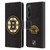 NHL Boston Bruins Plain Leather Book Wallet Case Cover For Sony Xperia 5 IV