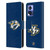 NHL Nashville Predators Plain Leather Book Wallet Case Cover For Motorola Edge 30 Neo 5G