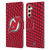 NHL New Jersey Devils Net Pattern Leather Book Wallet Case Cover For Samsung Galaxy A54 5G