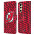 NHL New Jersey Devils Net Pattern Leather Book Wallet Case Cover For Samsung Galaxy A54 5G