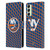 NHL New York Islanders Net Pattern Leather Book Wallet Case Cover For Samsung Galaxy A14 5G