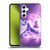 Random Galaxy Space Unicorn Ride Purple Galaxy Cat Soft Gel Case for Samsung Galaxy A54 5G