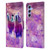 Random Galaxy Space Llama Kitty & Cat Leather Book Wallet Case Cover For Samsung Galaxy A34 5G