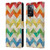 Rachel Caldwell Patterns Zigzag Quilt Leather Book Wallet Case Cover For OPPO A57s