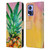 Mai Autumn Paintings Ombre Pineapple Leather Book Wallet Case Cover For Motorola Edge 30 Neo 5G