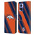 NFL Denver Broncos Artwork Stripes Leather Book Wallet Case Cover For Motorola Edge 30 Neo 5G