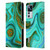 UtArt Malachite Emerald Liquid Gem Leather Book Wallet Case Cover For Xiaomi 12T Pro