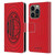 AC Milan Art Red And Black Leather Book Wallet Case Cover For Apple iPhone 14 Pro