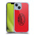 AC Milan Art Red And Black Soft Gel Case for Apple iPhone 14