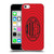 AC Milan Art Red And Black Soft Gel Case for Apple iPhone 5c