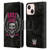 WWE Bret Hart Hitman Skull Leather Book Wallet Case Cover For Apple iPhone 13 Mini