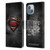 Justice League Movie Superman Logo Art Man Of Steel Leather Book Wallet Case Cover For Apple iPhone 14