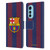 FC Barcelona 2023/24 Crest Kit Home Leather Book Wallet Case Cover For Motorola Edge (2022)