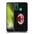 AC Milan Crest Patterns Red And Grey Soft Gel Case for Huawei P Smart (2020)