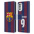 FC Barcelona 2023/24 Players Home Kit Robert Lewandowski Leather Book Wallet Case Cover For Motorola Moto G52