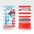 Where's Wally? Graphics Stripes Red Soft Gel Case for Nokia C10 / C20