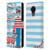 Where's Wally? Graphics Stripes Blue Leather Book Wallet Case Cover For Nokia C30