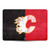 NHL Calgary Flames Half Distressed Vinyl Sticker Skin Decal Cover for Apple MacBook Pro 16" A2141